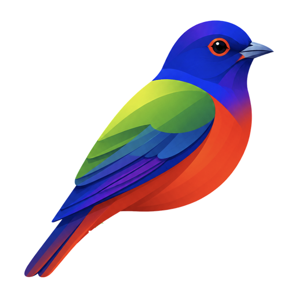 Painted bunting illustration